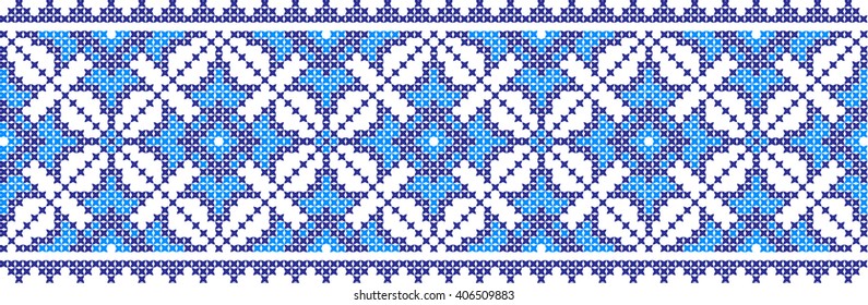 Embroidered pattern on transparent background