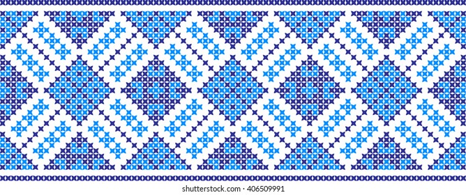 Embroidered pattern on transparent background