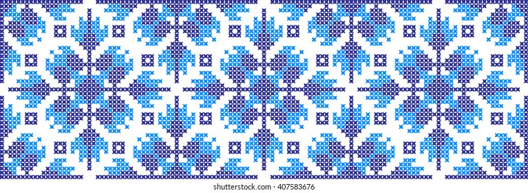 Embroidered pattern on transparent background