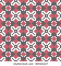 Embroidered pattern on transparent background