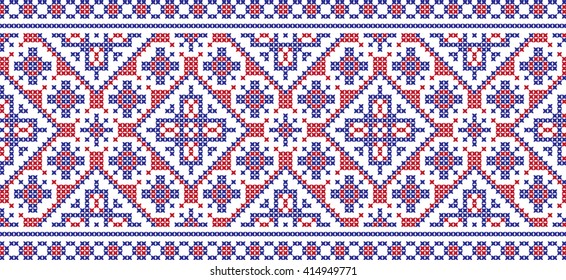 Embroidered pattern on transparent background