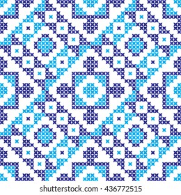 Embroidered pattern on transparent background