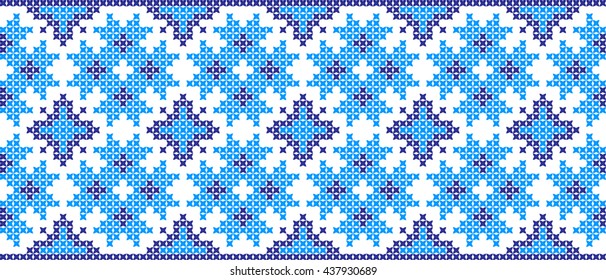 Embroidered pattern on transparent background