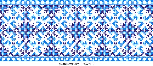 Embroidered pattern on transparent background