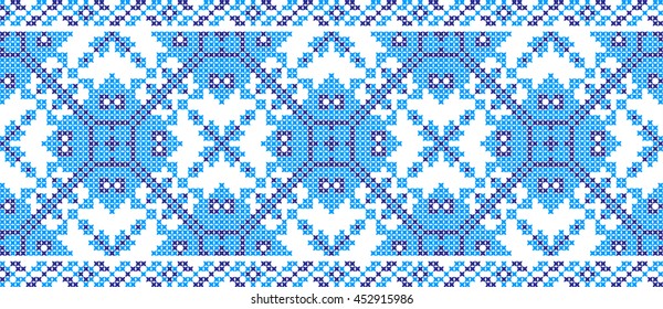 Embroidered pattern on transparent background