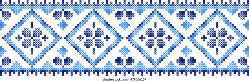 Embroidered pattern on transparent background