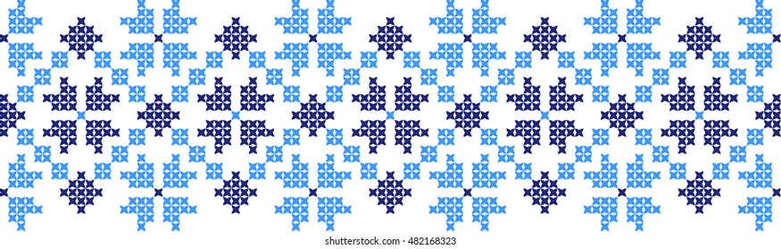 Embroidered Pattern On Transparent Background