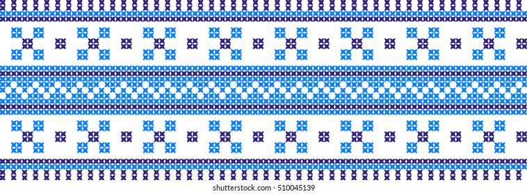 Embroidered pattern on transparent background