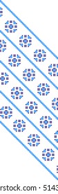 Embroidered pattern on transparent background