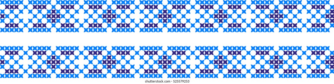 Embroidered pattern on transparent background