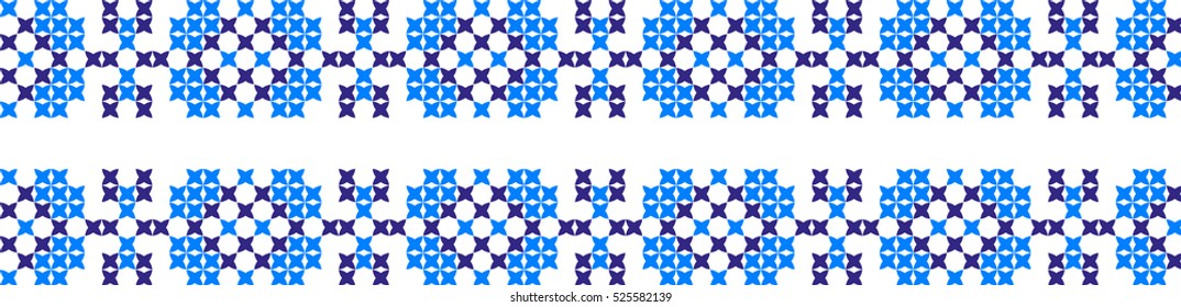 Embroidered pattern on transparent background