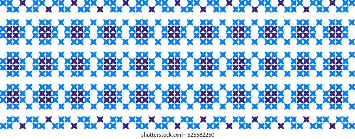 Embroidered pattern on transparent background