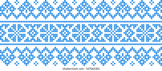 Embroidered pattern on transparent background