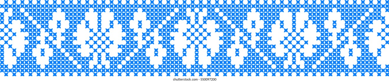 Embroidered pattern on transparent background