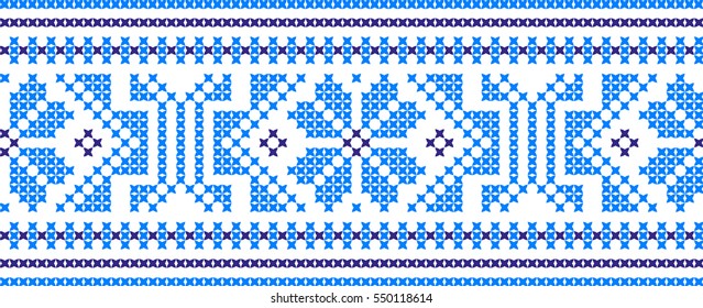 Embroidered pattern on transparent background