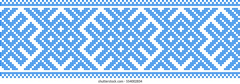 Embroidered pattern on transparent background