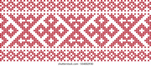 Embroidered pattern on transparent background