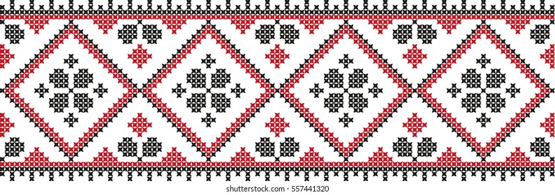 Embroidered pattern on transparent background