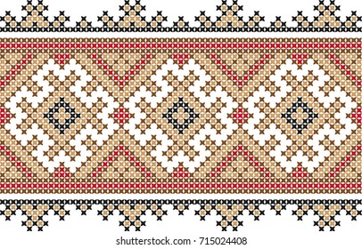 Embroidered pattern on transparent background