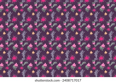 Patrón bordado Ilustración vectorial. Estilos de asia del sudeste. Resumen del diseño contemporáneo. Para impresión, fondo, tela, ropa, diseño, papel pintado, alfombra, papel y decoración