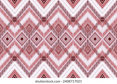 Embroidered pattern Vector illustration. Ikat south east asia styles. Abstract contemporary design. For printing,background, fabric, clothing, design, wallpaper,carpet, stationary and decorations