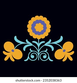 Embroidered style suzani pattern-traditional home interior element in Uzbekistan.