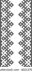 embroidered Ukrainian national pattern cross