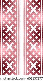 embroidered Ukrainian national pattern cross