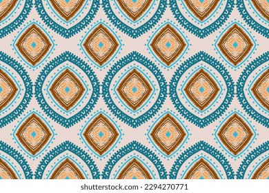 Embroidered vector seamless pattern. Colorful ornament. Ethnic and tribal motifs. aboriginal pattern. Prints for textiles. Vector illustration.