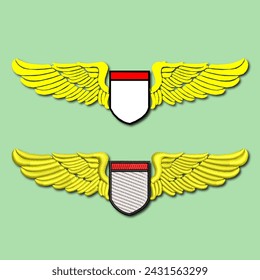 embroidered wing logo vector. If you need an EMB file, you can contact via social media on your profile