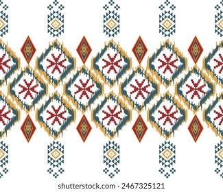 embroidery abstract Traditional geometric ethnic fabric pattern ornate elements with ethnic patterns design for textiles, rugs, clothing, sarong, scarf, batik, wrap, embroidery, print, curtain, carpet