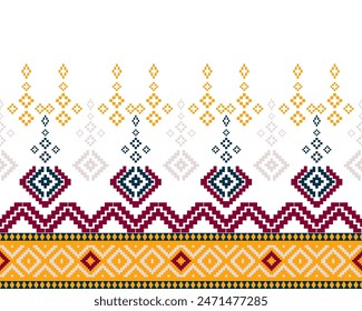 embroidery abstract Traditional geometric ethnic fabric pattern ornate elements with ethnic patterns design for textiles, rugs, clothing, sarong, scarf, batik, wrap, embroidery, print, curtain, carpet