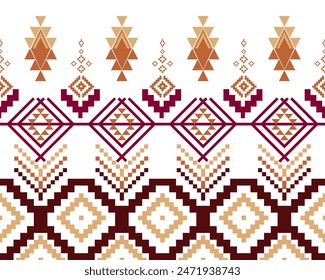 embroidery abstract Traditional geometric ethnic fabric pattern ornate elements with ethnic patterns design for textiles, rugs, clothing, sarong, scarf, batik, wrap, embroidery, print, curtain, carpet