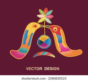 embroidery art premium gift asia orient design abstract elements floral flower traditional classic pattern festival holiday leaf beauty colorful decoration draw bird happy love kiss