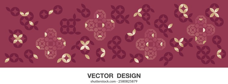 embroidery asia design abstract elements floral flower traditional pattern blossom botanic beautiful vector