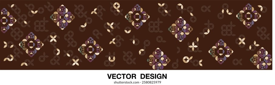 embroidery asia design abstract elements floral flower traditional pattern blossom botanic beautiful vector