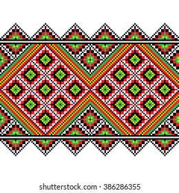 embroidery border abstract geometrical