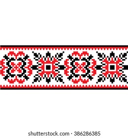embroidery border abstract geometrical
