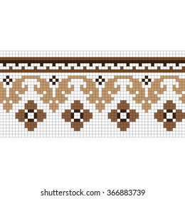 embroidery border ornament sample