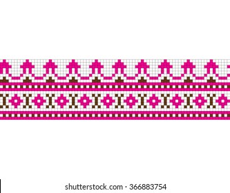 embroidery border ornament sample