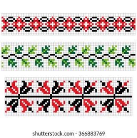 embroidery border ornament sample