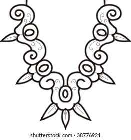 embroidery collar