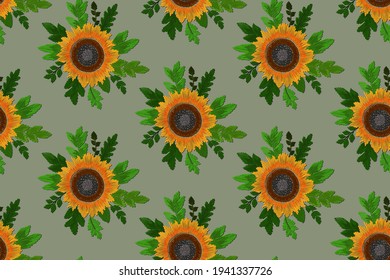 Stickereien farbenfrohen, floralen nahtlosen Muster mit schönen Blumen.Hintergrund im Vintage-Stil. 