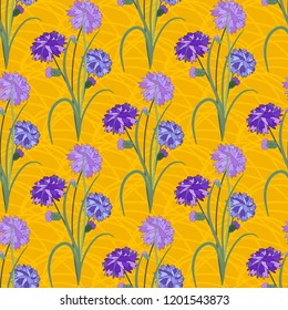 Embroidery colorful simplified  pattern of  flowers and leaves.  Vector    elements   for design. seamless  ornament 