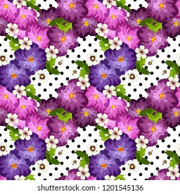 Embroidery colorful simplified  pattern of  flowers and leaves.  Vector    elements   for design. seamless  ornament 