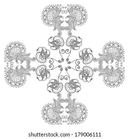 Embroidery cross pattern