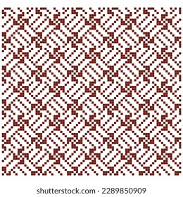 embroidery cross stitch seamless pattern with abstract geometric elements 