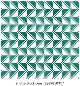 embroidery cross stitch seamless pattern with abstract geometric elements 
