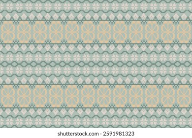 Embroidery Cross Stitch.Texture Textile Fabric Clothing Knitwear print. Native Ethnic pattern.Vector seamless pixel art.Abstract,vector,illustration. Texture,clothing,frame,motifs,silk wallpaper.