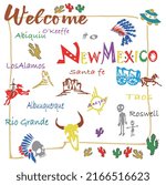 Embroidery Design of New Mexico
